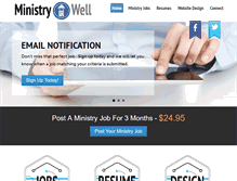 Tablet Screenshot of ministrywell.com